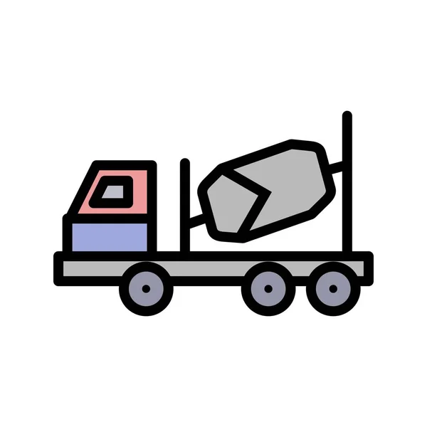 Illustration Concrete Mixer Icon — Stock Photo, Image