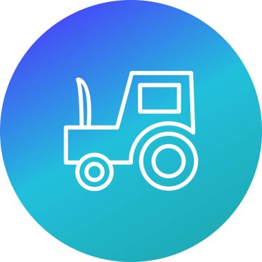 İllüstrasyon Traktör Simgesi