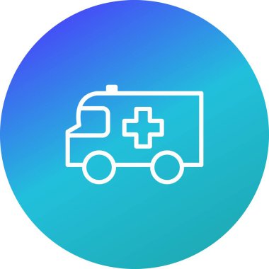 İllüstrasyon Ambulans Simgesi