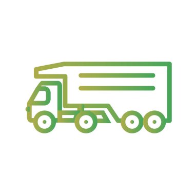 İllüstrasyon Tipper Kamyon Simgesi