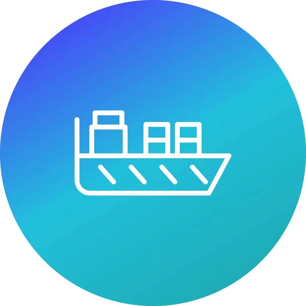 Illustration Ship Icon — Stock Photo, Image