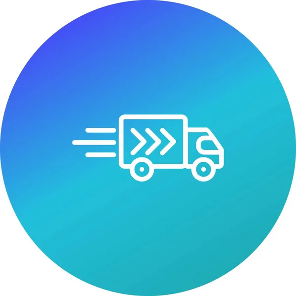 Ilustração entrega caminhão ícone — Fotografia de Stock