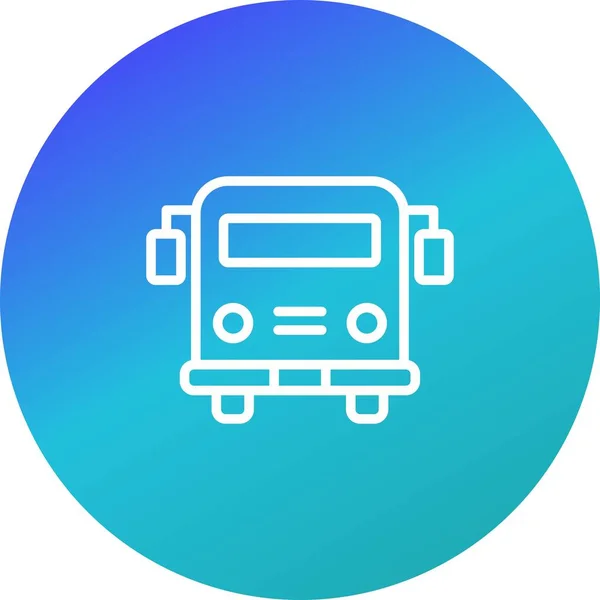 Ilustración Icono del autobús escolar — Foto de Stock