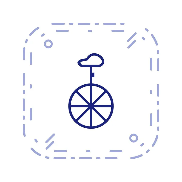 Ilustração Unicycle Icon — Fotografia de Stock