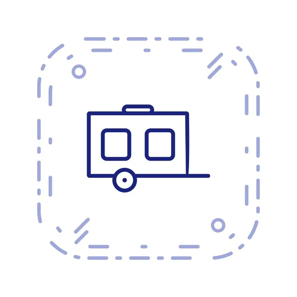 Illustratie wagon pictogram — Stockfoto