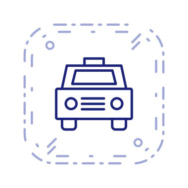 İllüstrasyon Taksi Simgesi