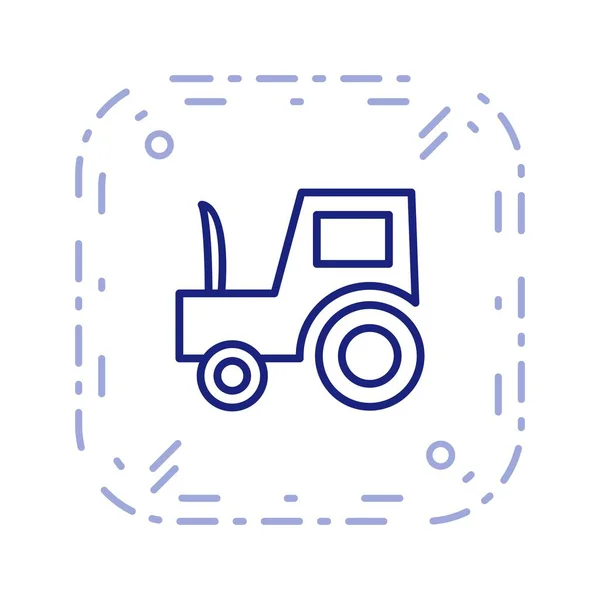 Иллюстрационная икона трактора — стоковое фото