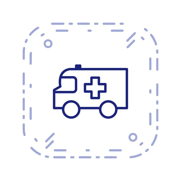 Illustration ambulans ikon — Stockfoto