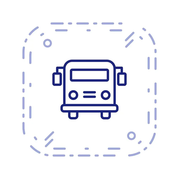 İllüstrasyon Okul otobüsü Simgesi — Stok fotoğraf