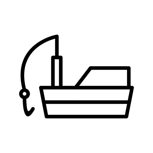 Ilustración Icono del barco de pesca — Foto de Stock