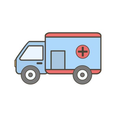 İllüstrasyon Ambulans Simgesi