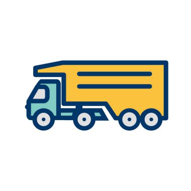 İllüstrasyon Tipper Kamyon Simgesi