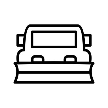 İllüstrasyon Snowplow Simgesi