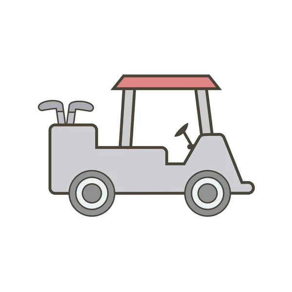 Illustratie golfkar pictogram — Stockfoto