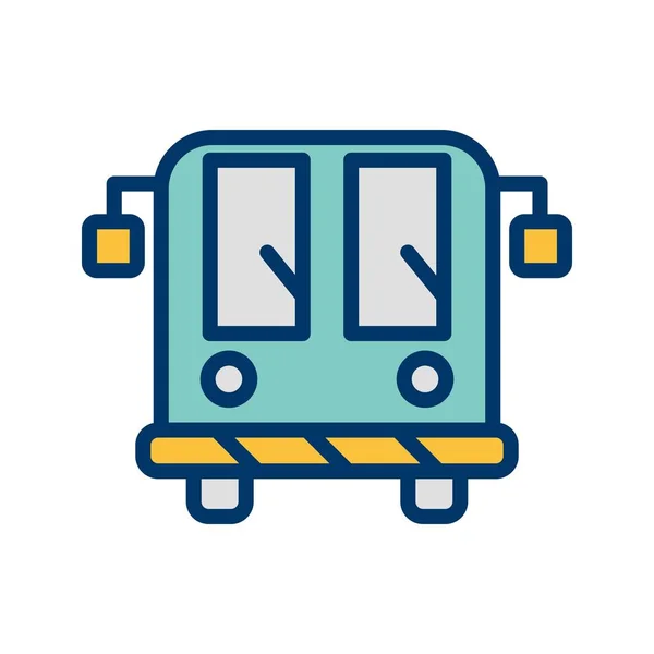 Illustration Flughafen Bus Ikone — Stockfoto