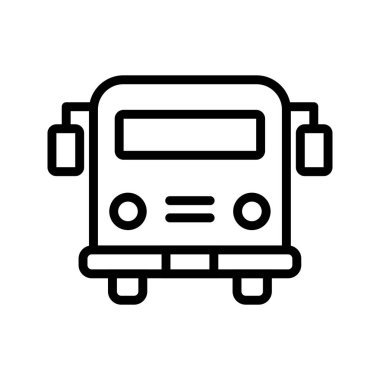 İllüstrasyon Okul otobüsü Simgesi