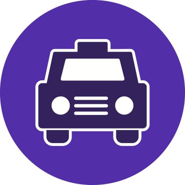 İllüstrasyon Taksi Simgesi