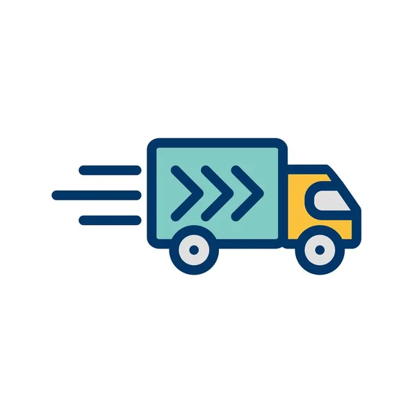 Illustratie levering truck icoon — Stockfoto