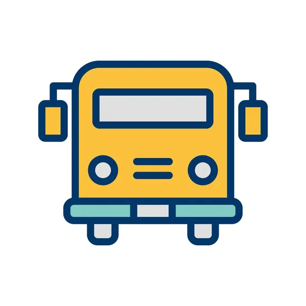 Illusztráció iskolabusz ikon — Stock Fotó