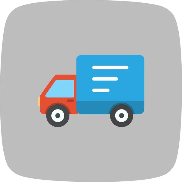 Illusztráció szállítás teherautó ikon — Stock Fotó