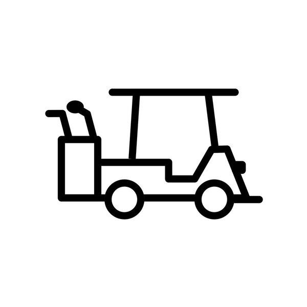 Illustration Golf Cart Icon