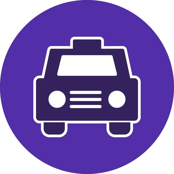 Illusztráció taxi Icon — Stock Fotó