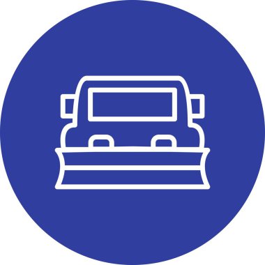 İllüstrasyon Snowplow Simgesi