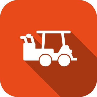 İllüstrasyon Golf Arabası Simgesi