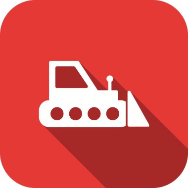 İllüstrasyon Buldozer Simgesi