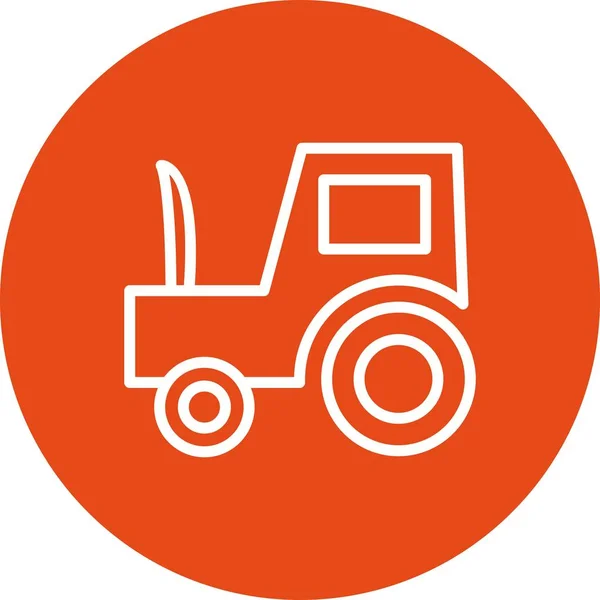 Icono del tractor de ilustración —  Fotos de Stock