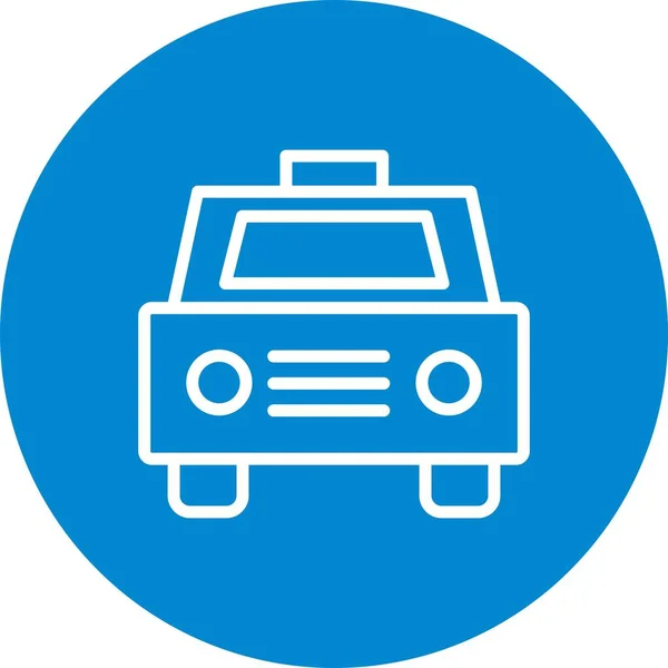 Ilustración Taxi Icono — Foto de Stock