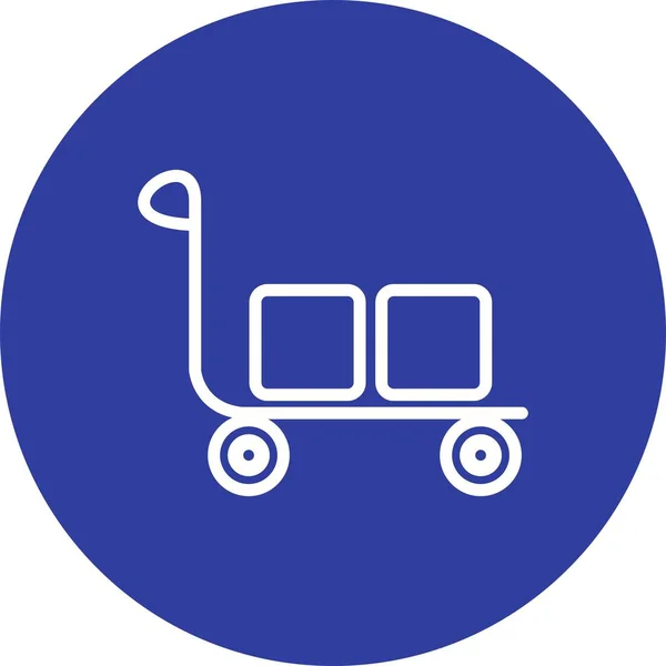 Illustration Trolley Icon — Stock Photo, Image