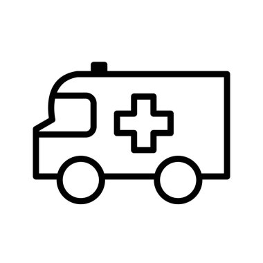 İllüstrasyon Ambulans Simgesi