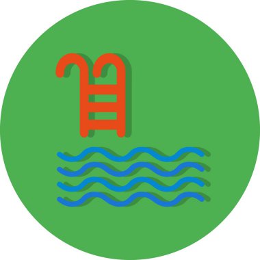 İllüstrasyon Yüzme Havuzu Simgesi