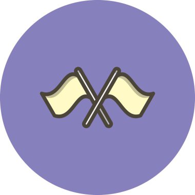 İllüstrasyon Yarış Bayrağı Simgesi