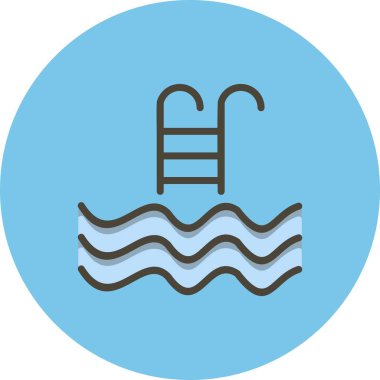 İllüstrasyon Yüzme Havuzu Simgesi