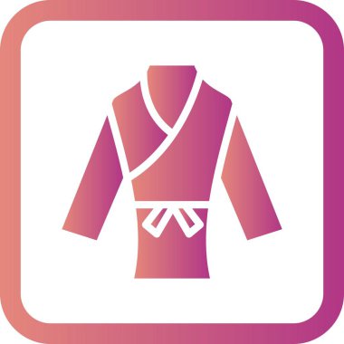 İllüstrasyon Karate Kostüm Simge
