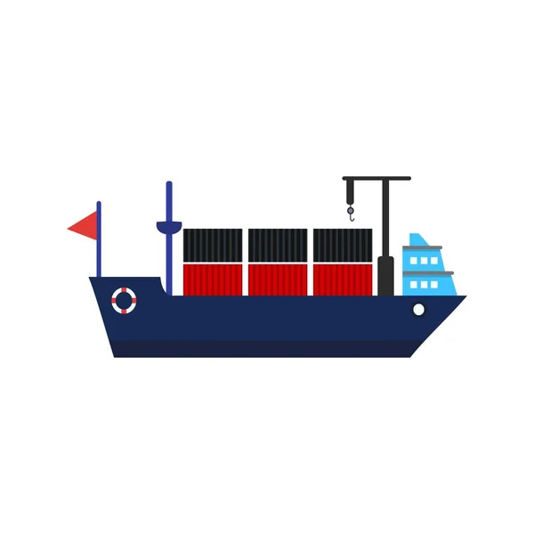Ícone do navio de ilustração — Fotografia de Stock