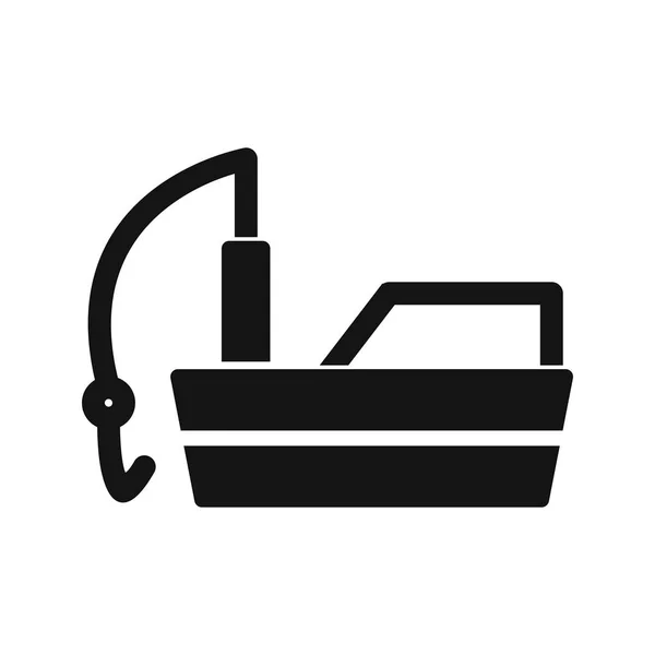 Illustration Fishing Boat Icon — Stock Photo, Image