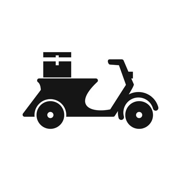 Illustration Lieferung Motorrad-Symbol — Stockfoto