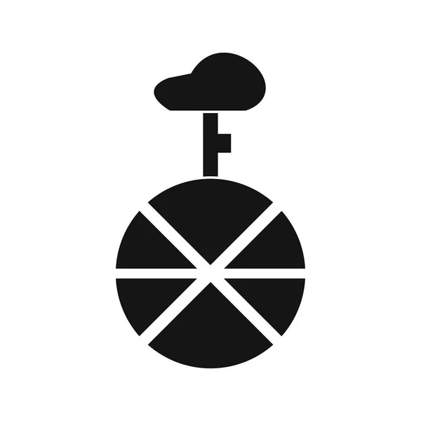 Illustratie Unicycle-pictogram — Stockfoto