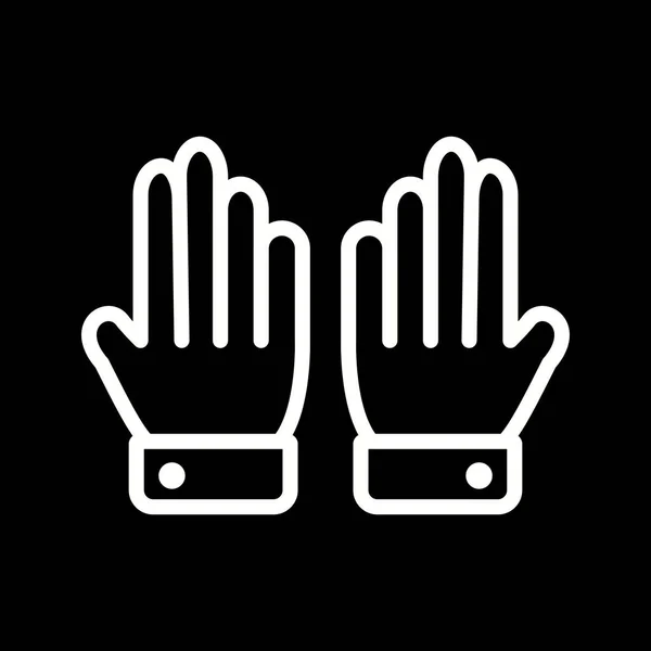 Illustration Gloves Icon — Stock Photo, Image