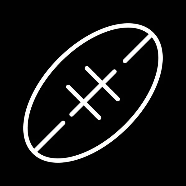 Ilustrace – ikona Rugby — Stock fotografie