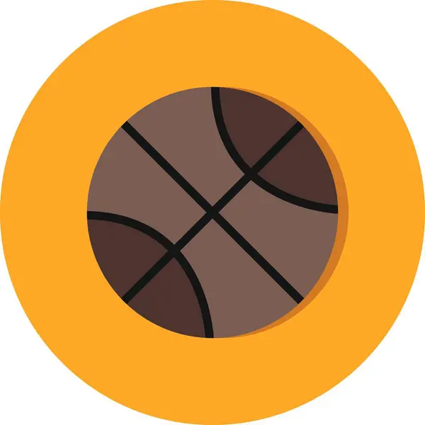 İllüstrasyon Basketbol Simgesi — Stok fotoğraf
