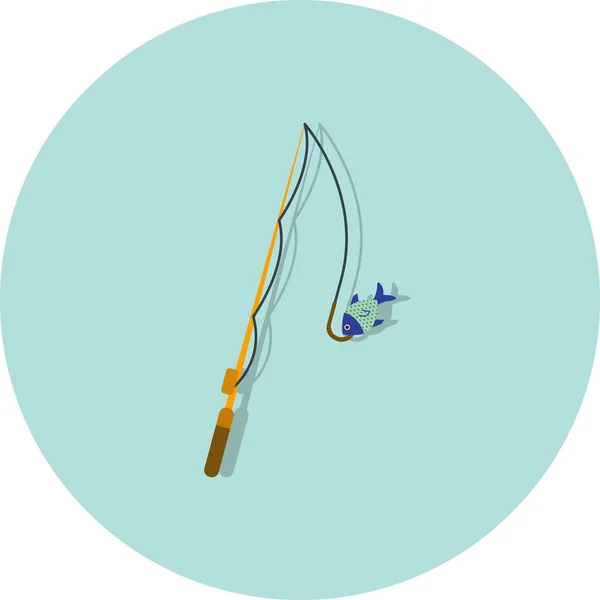 Illustration   Fishing Icon — Stock Photo, Image