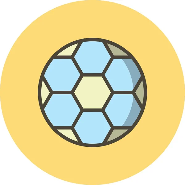 Illustration fotbolls ikon — Stockfoto