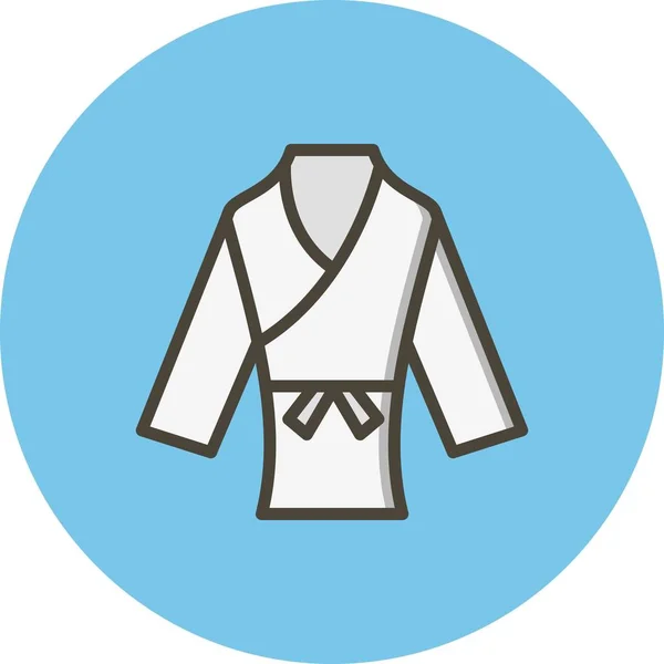 İllüstrasyon Karate Kostüm Simge — Stok fotoğraf