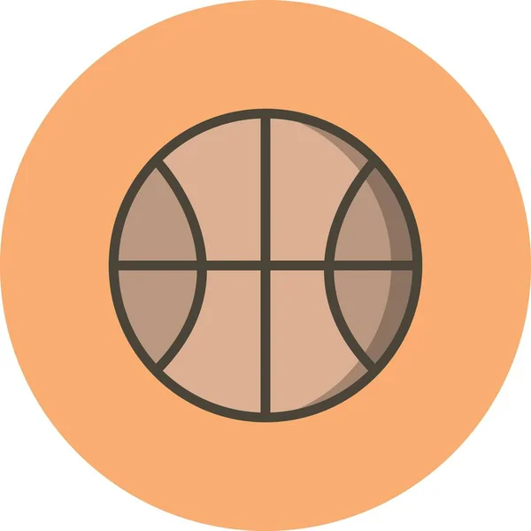 Illustration  Basketball Icon — Stock Photo, Image