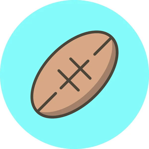 Ilustracja rugby ikona — Zdjęcie stockowe