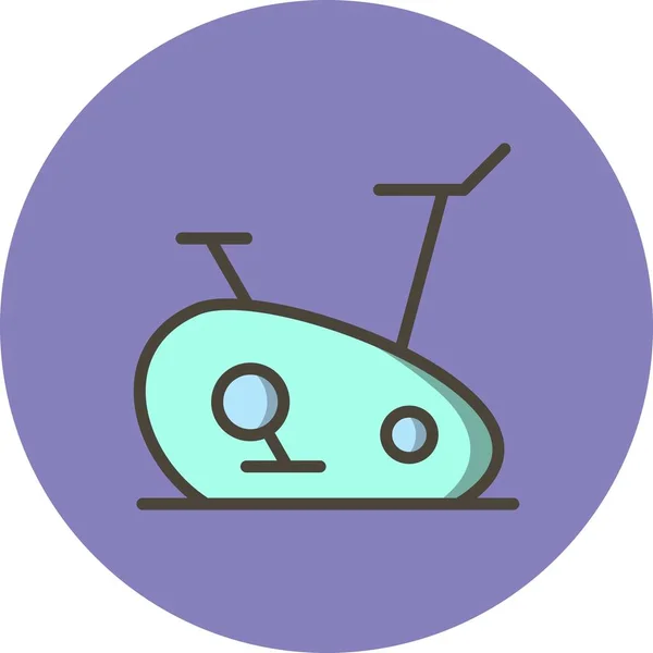 Ilustracja ćwiczenia rower ikona — Zdjęcie stockowe